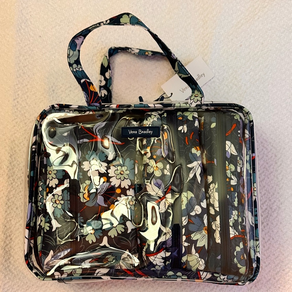 Vera Bradley Floral Bursts Four Piece Cosmetic Organizer Set | Set NWT - Picture 3 of 4